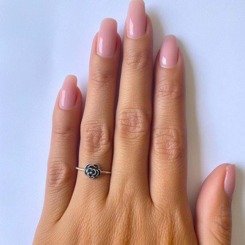 Anillo Flor #14 Plata Fina 925-2