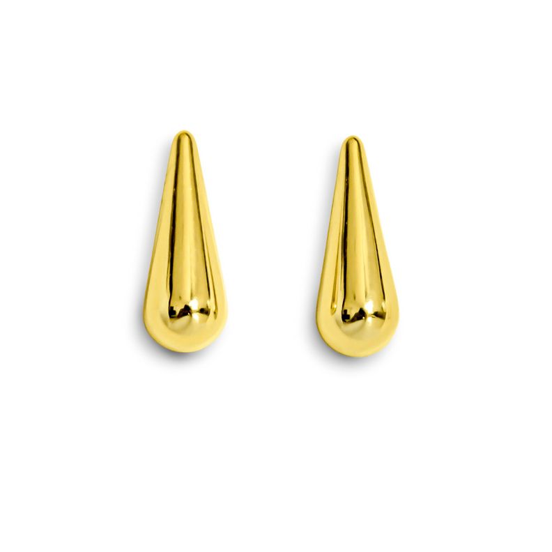 Aros Gota Estela Enchapado Oro 18k-0