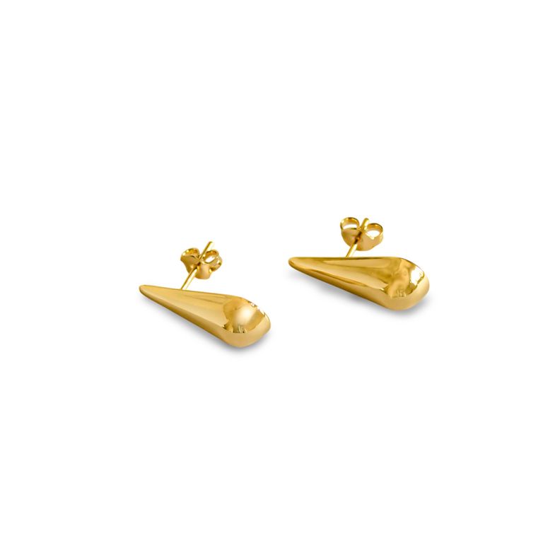 Aros Gota Estela Enchapado Oro 18k-1