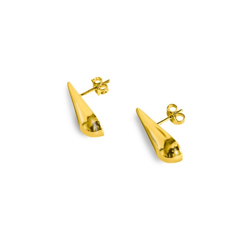 Aros Gota Estela Enchapado Oro 18k-2