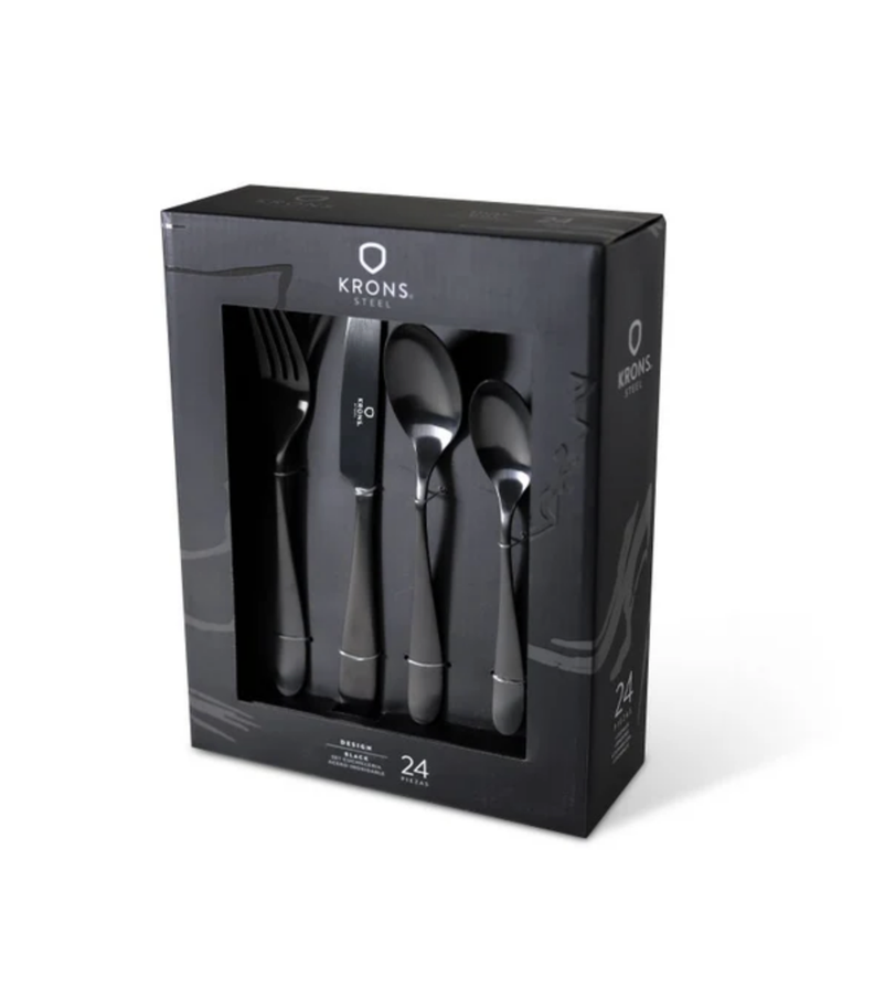 Set Cuchilleria 24 Pzas Black-0