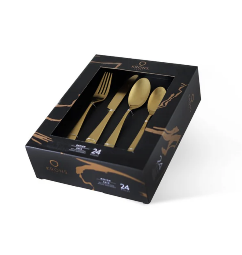 Set Cuchilleria 24 Pzs Gold-2