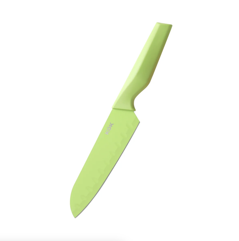 Cuchillo Santoku 18 Cm Verde-1