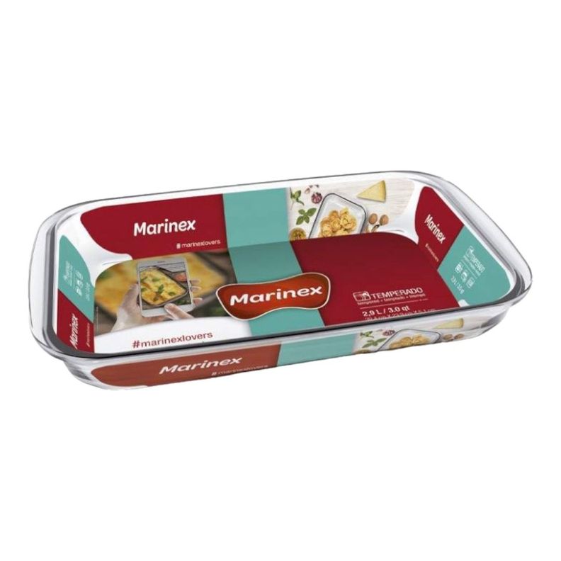 Asadera Rectangular Grande 2,9Lts -0