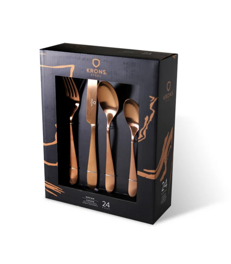Set Cuchilleria 24 Pzas Copper-0