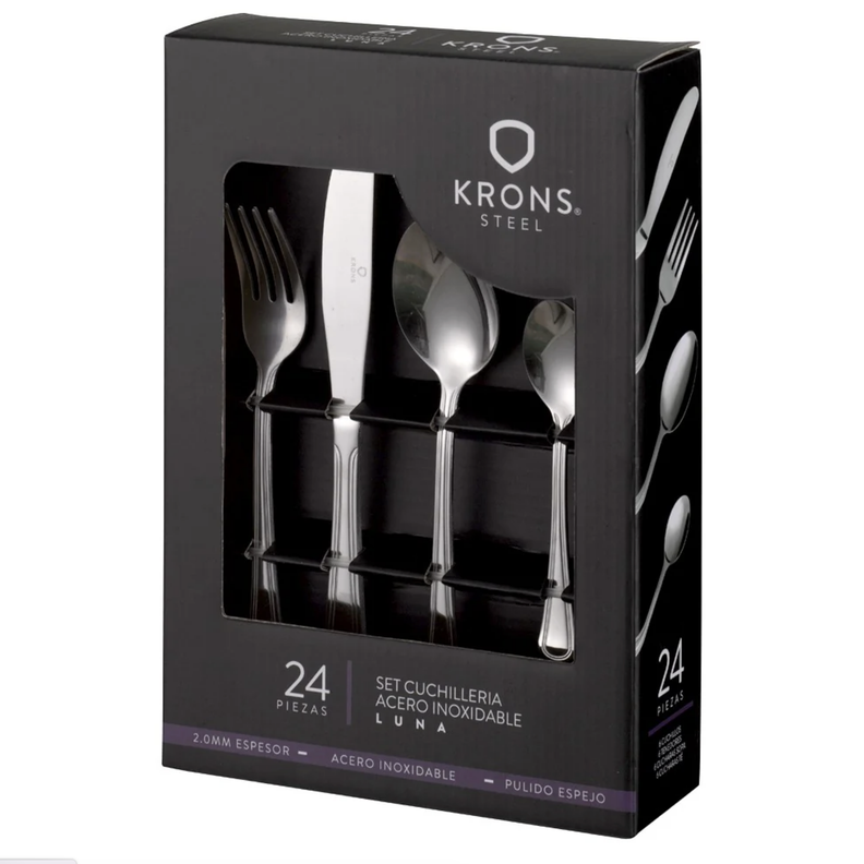 Set 24 Pzs W/Box Luna Krons-0
