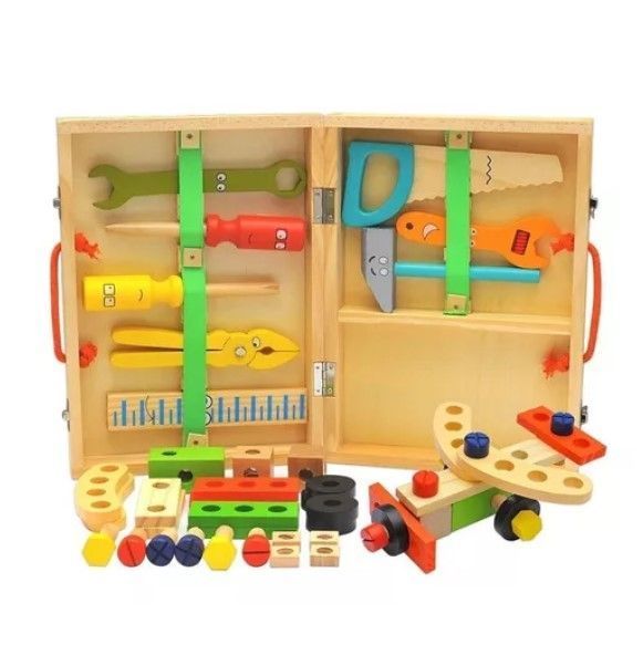 Juego Madera Set Herramientas Maleta Xk-105-0