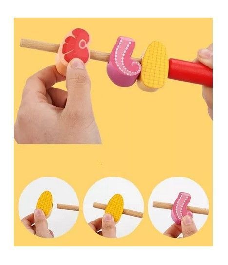 Juego Madera Encaje Set Parrilla Montessori-1
