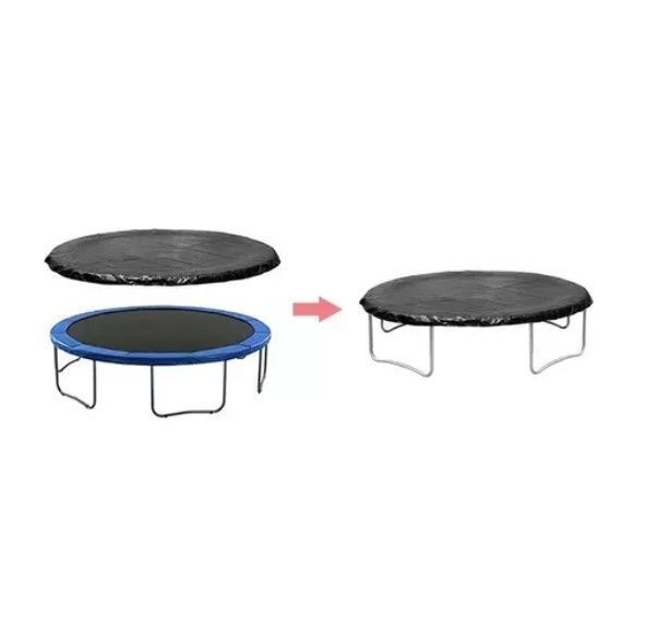 Cobertor Funda Cama Elástica Protección Lluvia 183 cm-0