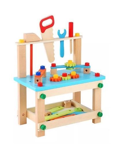 Juego Madera Set Herramientas Banco Carpintería Xk-95-0