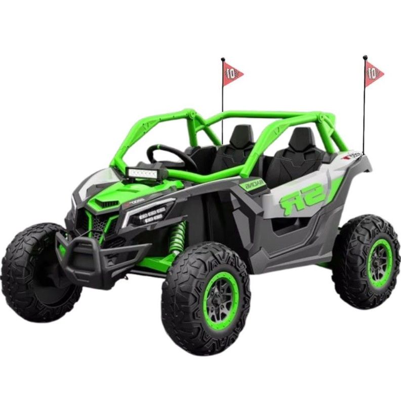 Rally Todo Terreno Verde 4x4 Auto Batería Control Remoto-0
