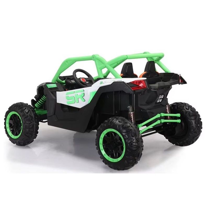 Rally Todo Terreno Verde 4x4 Auto Batería Control Remoto-1