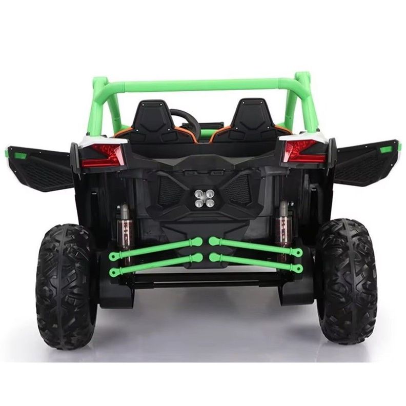 Rally Todo Terreno Verde 4x4 Auto Batería Control Remoto-3