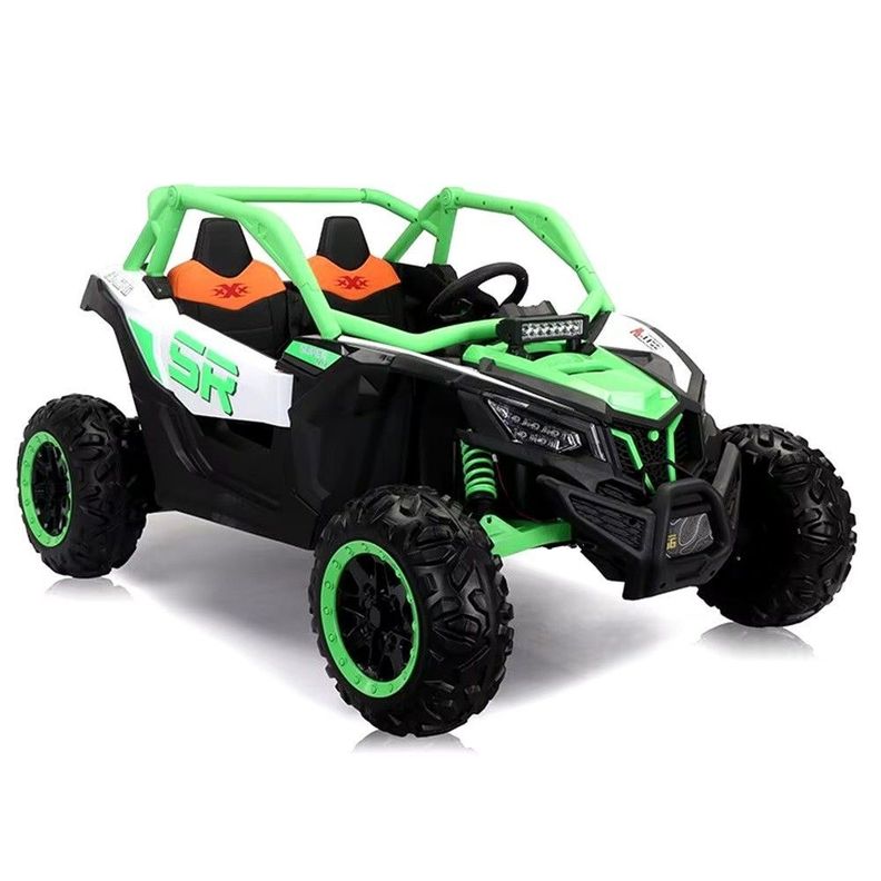 Rally Todo Terreno Verde 4x4 Auto Batería Control Remoto-4