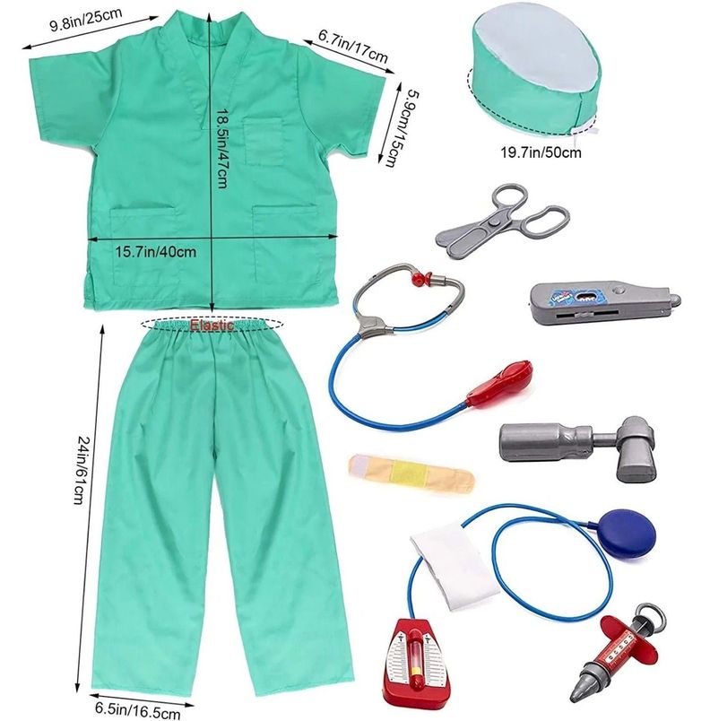Disfraz y Accesorios Médico Cirujano-4