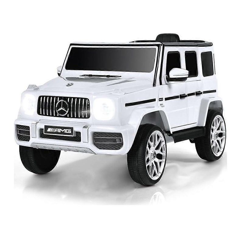 Mercedes Benz Grande Blanco Auto Eléctrico Infantil Tracción-3