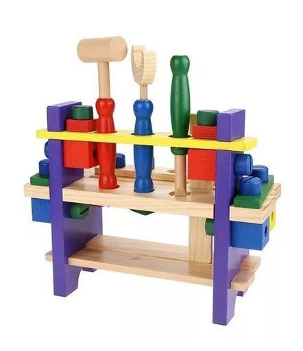 Juego Madera Set Herramientas Banco Carpintería Xk-102-0