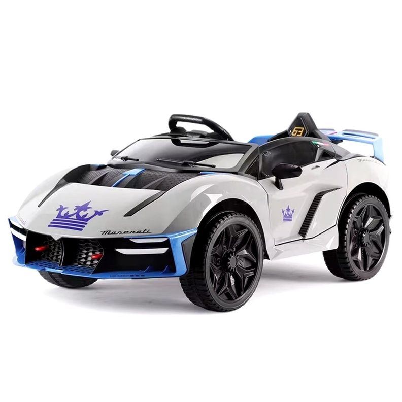 Maserati Deportivo Gris Auto Bateria Infantil Control Remoto-0