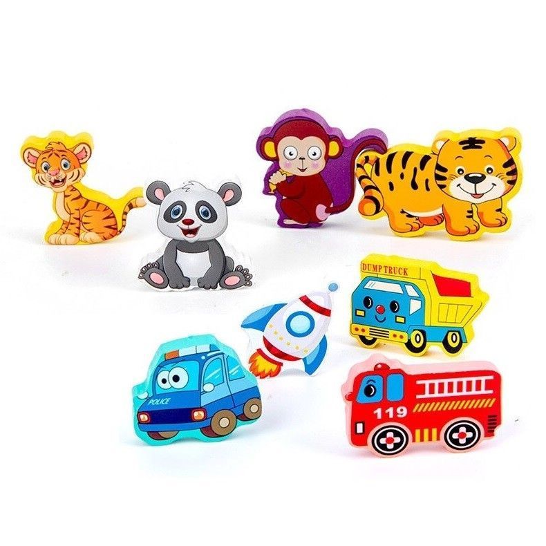 Juego Didáctico Matemático Madera Puzzle Pesca Montessori-2