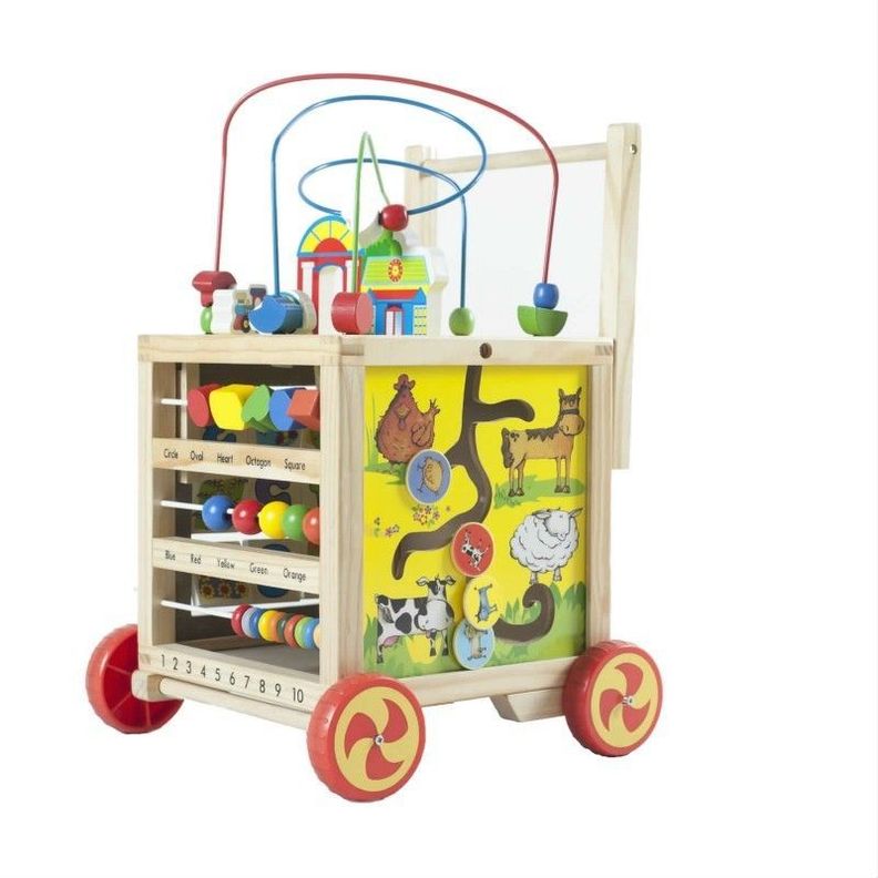 Juego Didactico Madera Carro Centro de Actividades