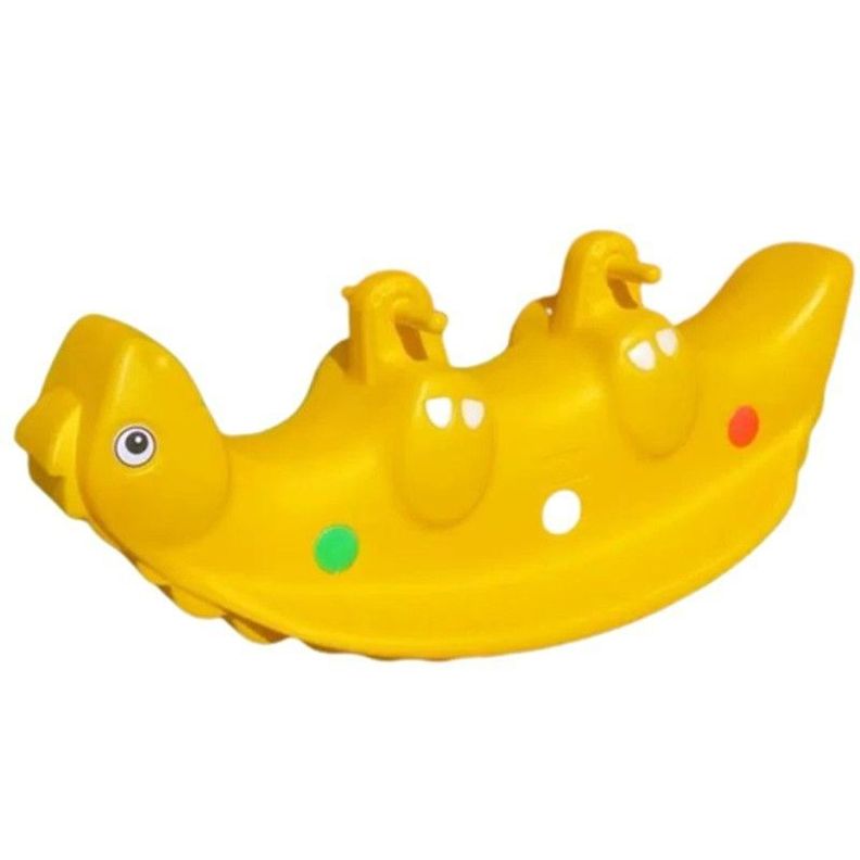 Balancin Doble Dino Colores Amarillo