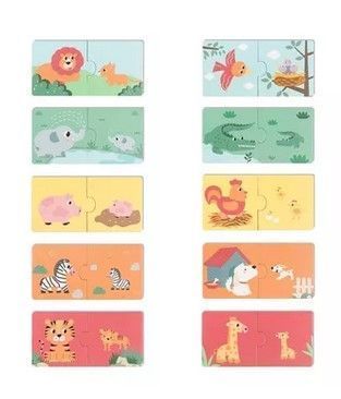 Juego Didáctico Puzzles Asociaciones 3 Cajas Montessori-2