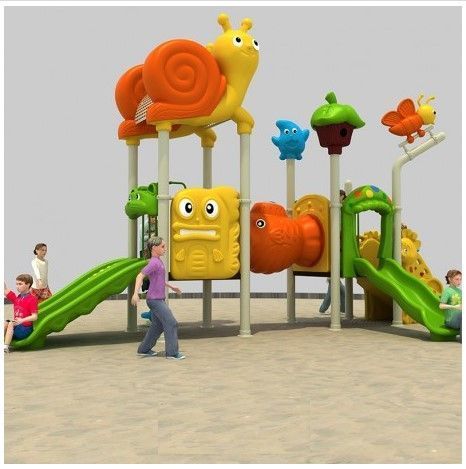 Estación de Juegos Caracol Dos Toboganes y Túnel-2