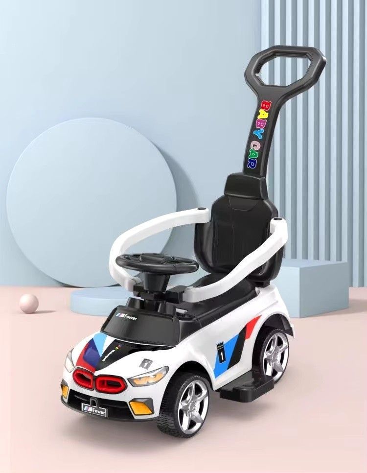 Correpasillos BMW Deportivo Empuje Manual Luces y Sonidos Blanco-1