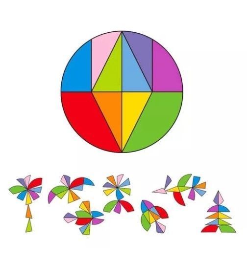 Juego Didáctico Madera Puzzles Tangramas 6 en 1-5