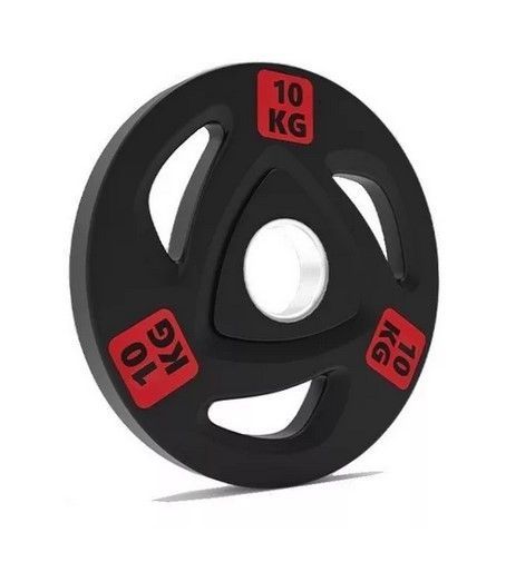 Par Discos 10 Kg Asas Olímpico Acero Pu-0