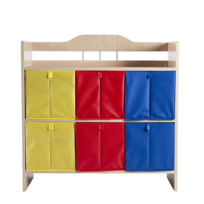 Mueble Infantil Cajas Organizador Madera Tricolor
