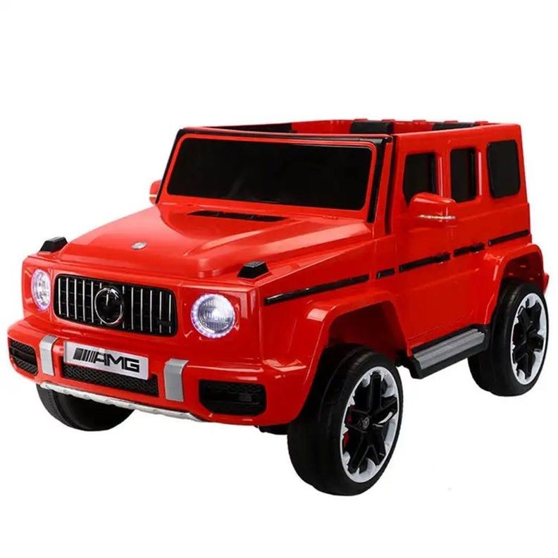 Mercedes Benz Grande Rojo Auto Eléctrico Infantil Tracción-0
