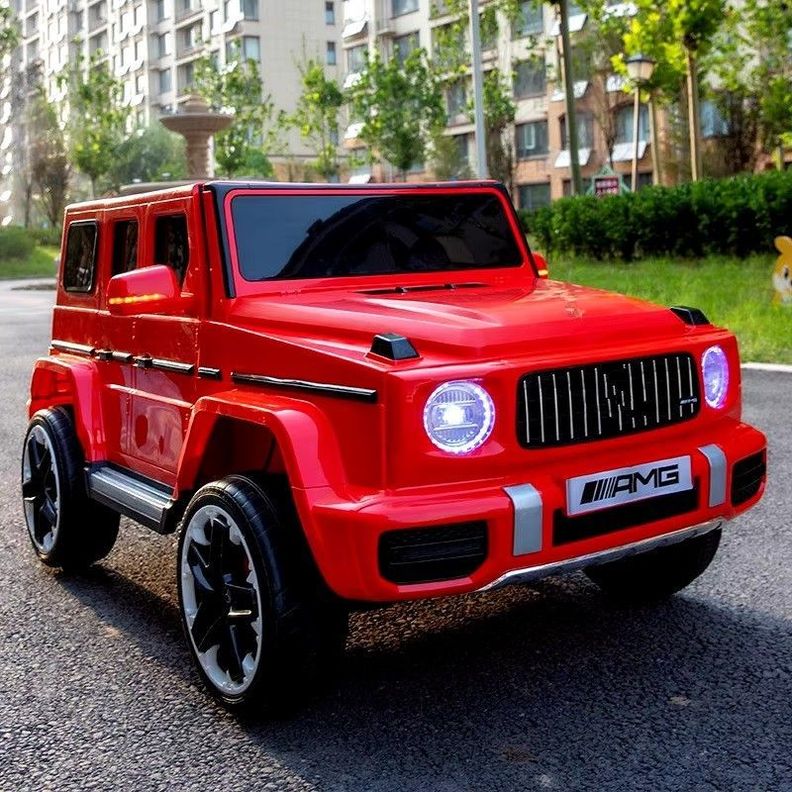 Mercedes Benz Grande Rojo Auto Eléctrico Infantil Tracción-2