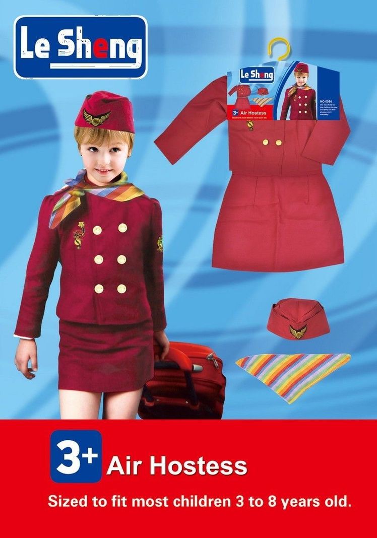 Disfraz y Accesorios Azafata-3