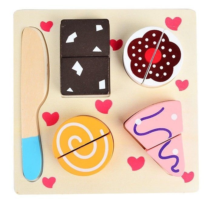 Juego Madera Tabla Encaje Cortar Pasteles