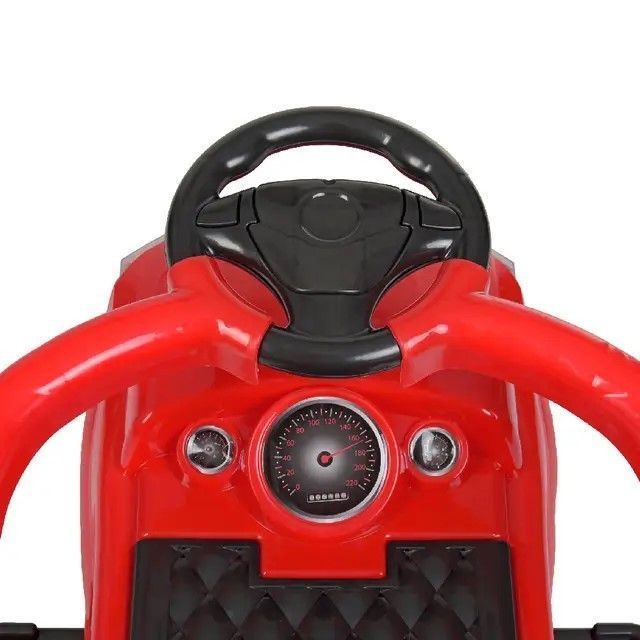 Correpasillos BMW Clásico Empuje Manual Luces y Sonidos Rojo-3