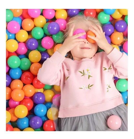 Pelotas Plásticas Colores para Piscina 100 Unidades 7 cm-2