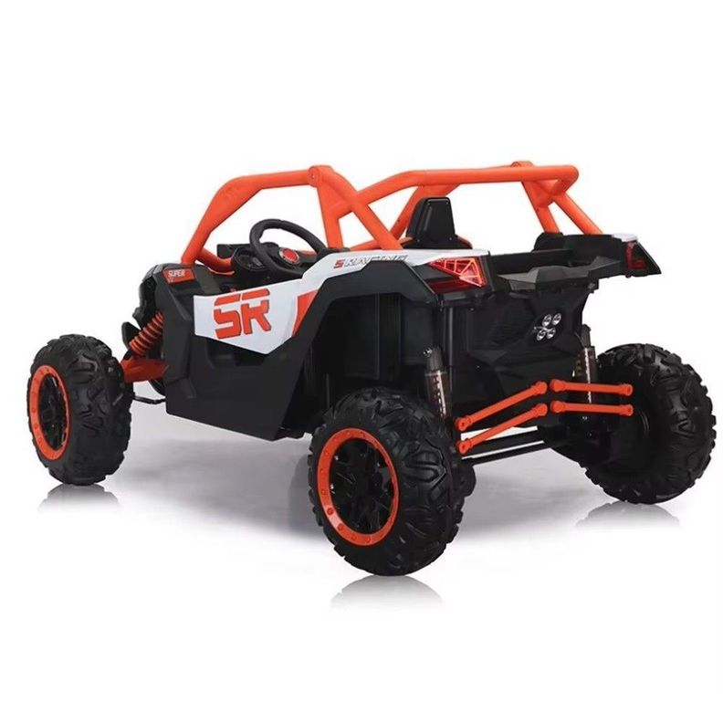 Rally Todo Terreno Naranjo 4x4 Auto Batería Control Remoto-3