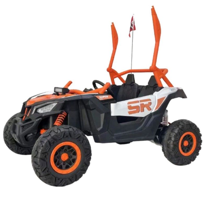 Rally Todo Terreno Naranjo 4x4 Auto Batería Control Remoto-2