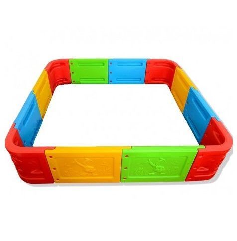 Piscina para Pelotas Modular Cuadrada Rojo