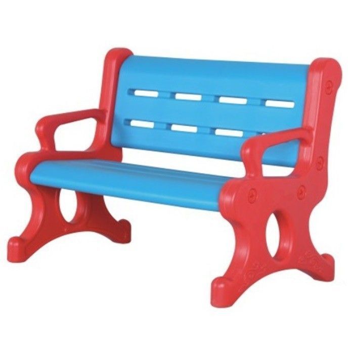 Escaño Infantil Plástico Rojo Azul