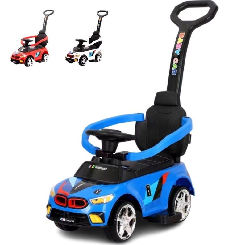 Correpasillos BMW Deportivo Empuje Manual Luces y Sonidos Azul-0