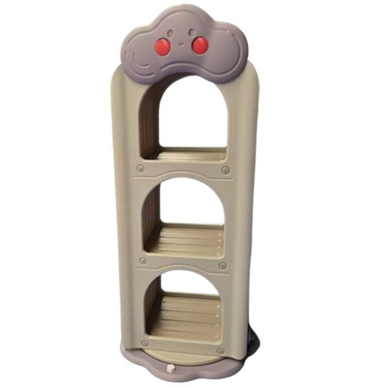 Mueble Infantil Estante Compartimentos y Revisteros Giratorio Marr n Cafe