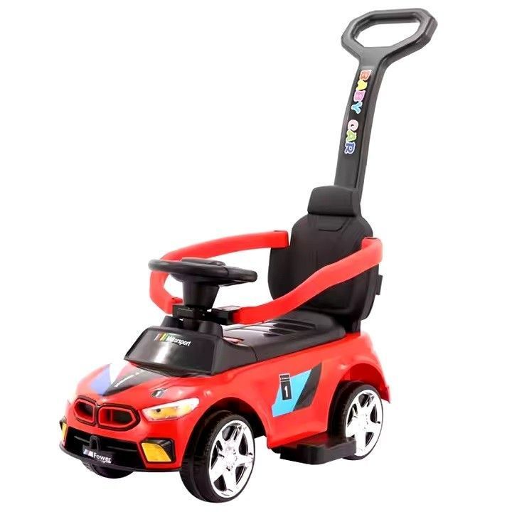Correpasillos BMW Deportivo Empuje Manual Luces y Sonidos Rojo-0