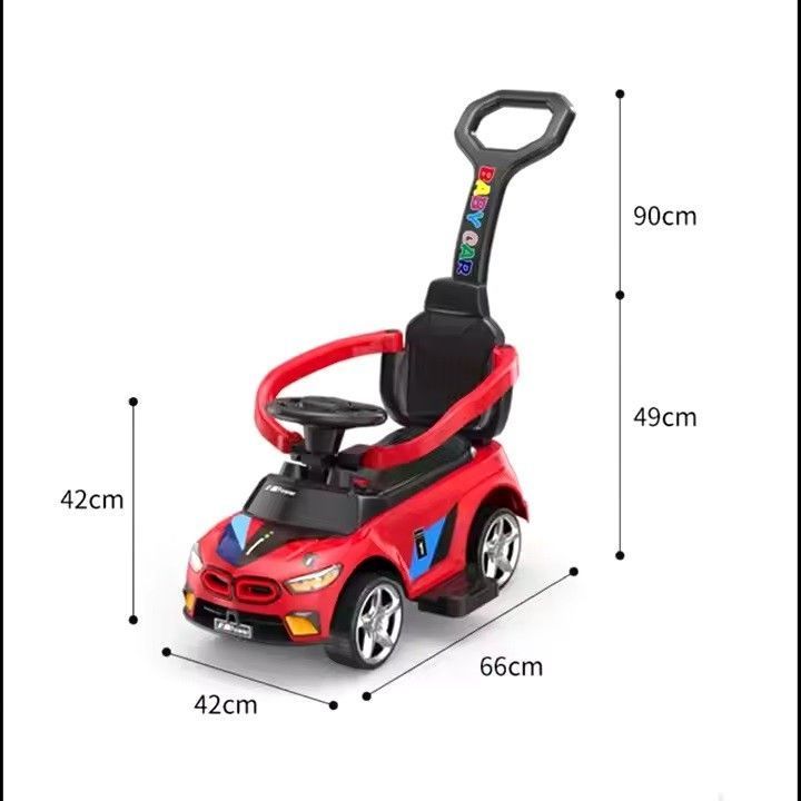 Correpasillos BMW Deportivo Empuje Manual Luces y Sonidos Rojo-2
