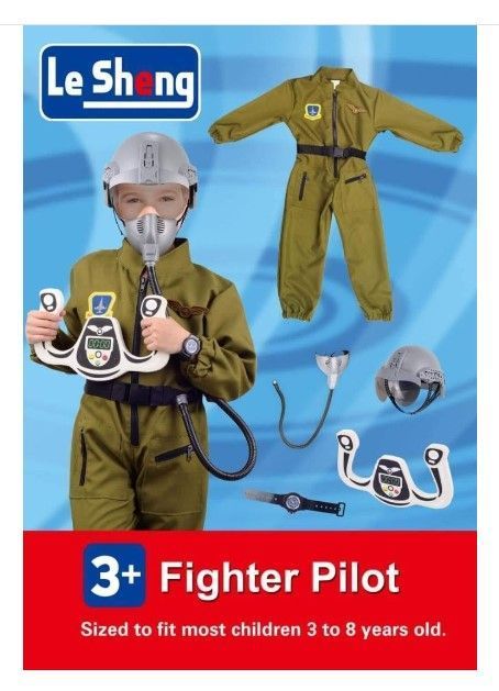 Disfraz y Accesorios Piloto Avión Combate-4