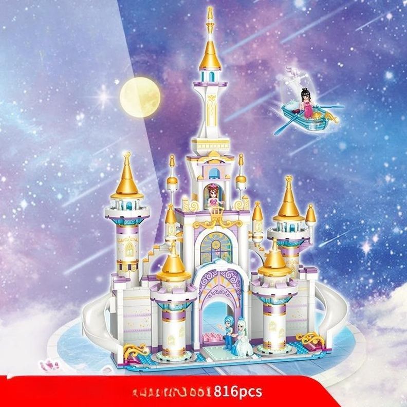 Castillo Princesa Bote Friends Bloques Construcción-4