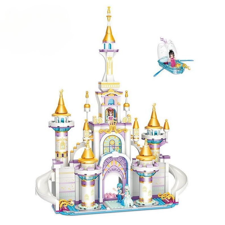Castillo Princesa Bote Friends Bloques Construcción-5