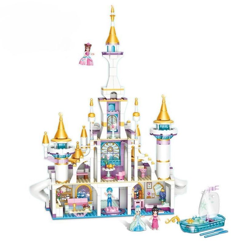 Castillo Princesa Bote Friends Bloques Construcción-7