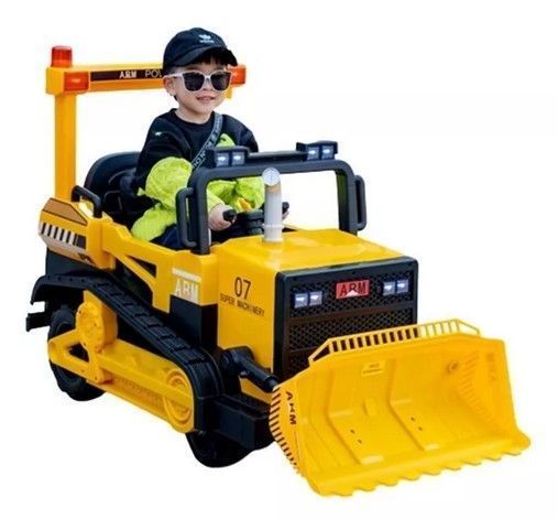 Auto A Batería Cargador Bulldog Excavador Construcción Grande-3